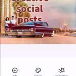 Creating a social post on your phone