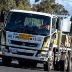 Truck cab on the road, illustrating truck licences in Australia
